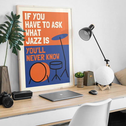 Jazz Quote Music Room Print