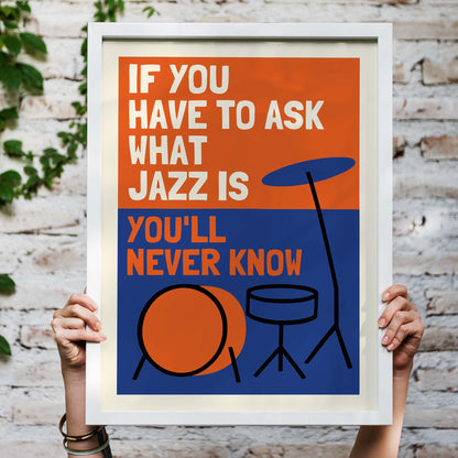 Jazz Quote Music Room Print