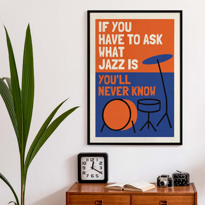 Jazz Quote Music Room Print