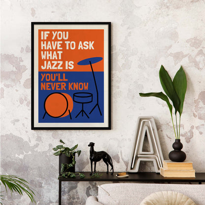 Jazz Quote Music Room Print