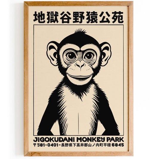 Jigokudani Monkey Park Poster