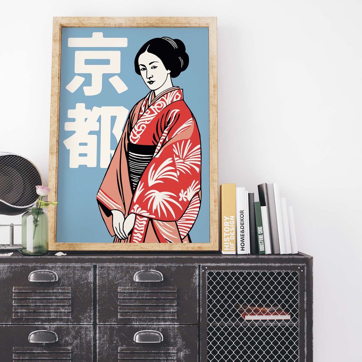 Kyoto Kimono Woman Poster