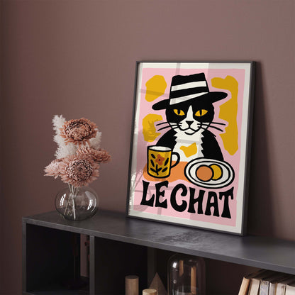 Le Chat Cat Wall Art