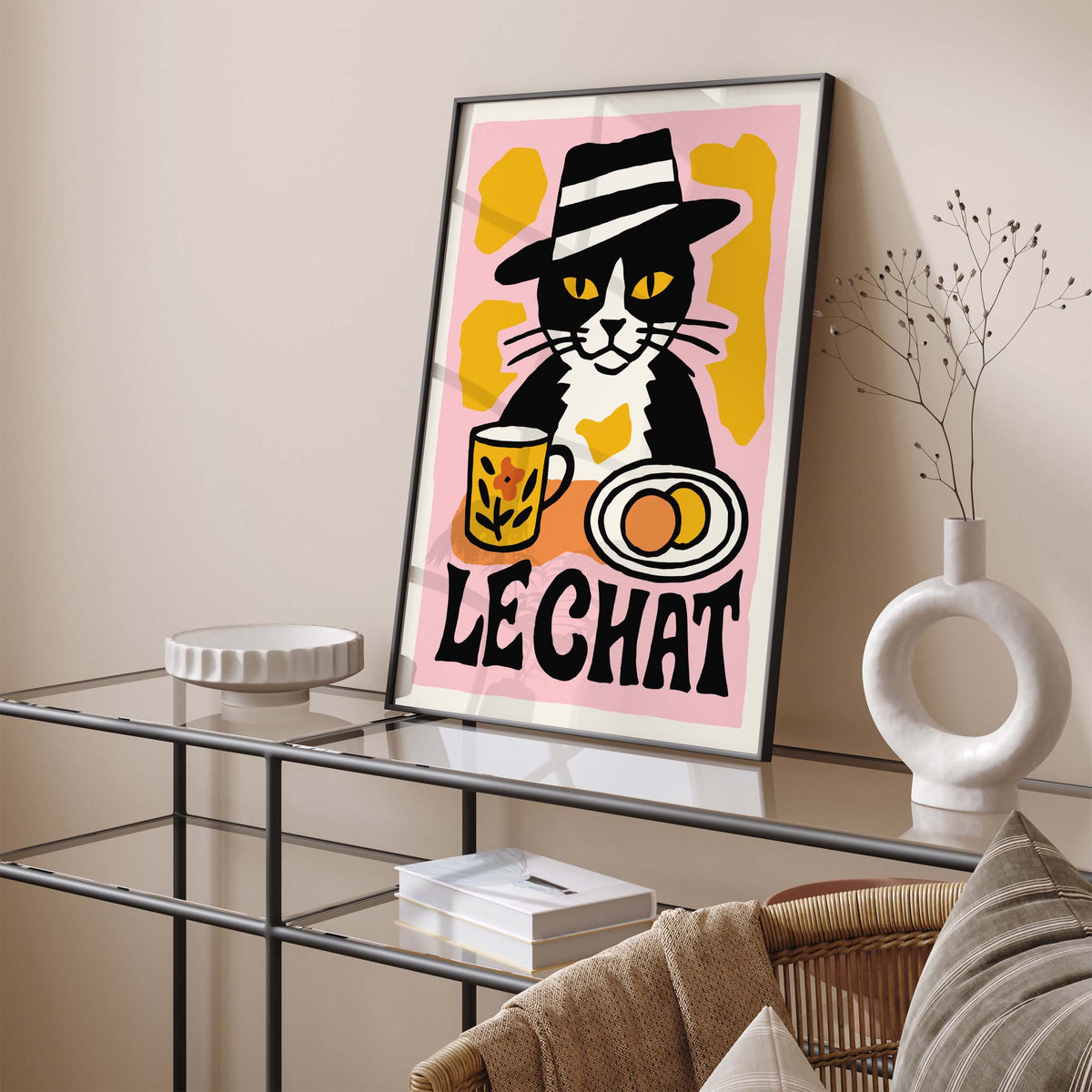 Le Chat Cat Wall Art