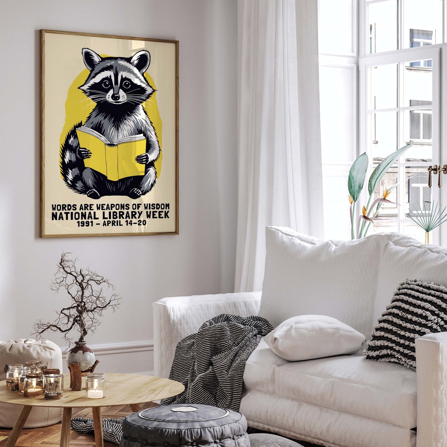 Library Wisdom Wall Art Print