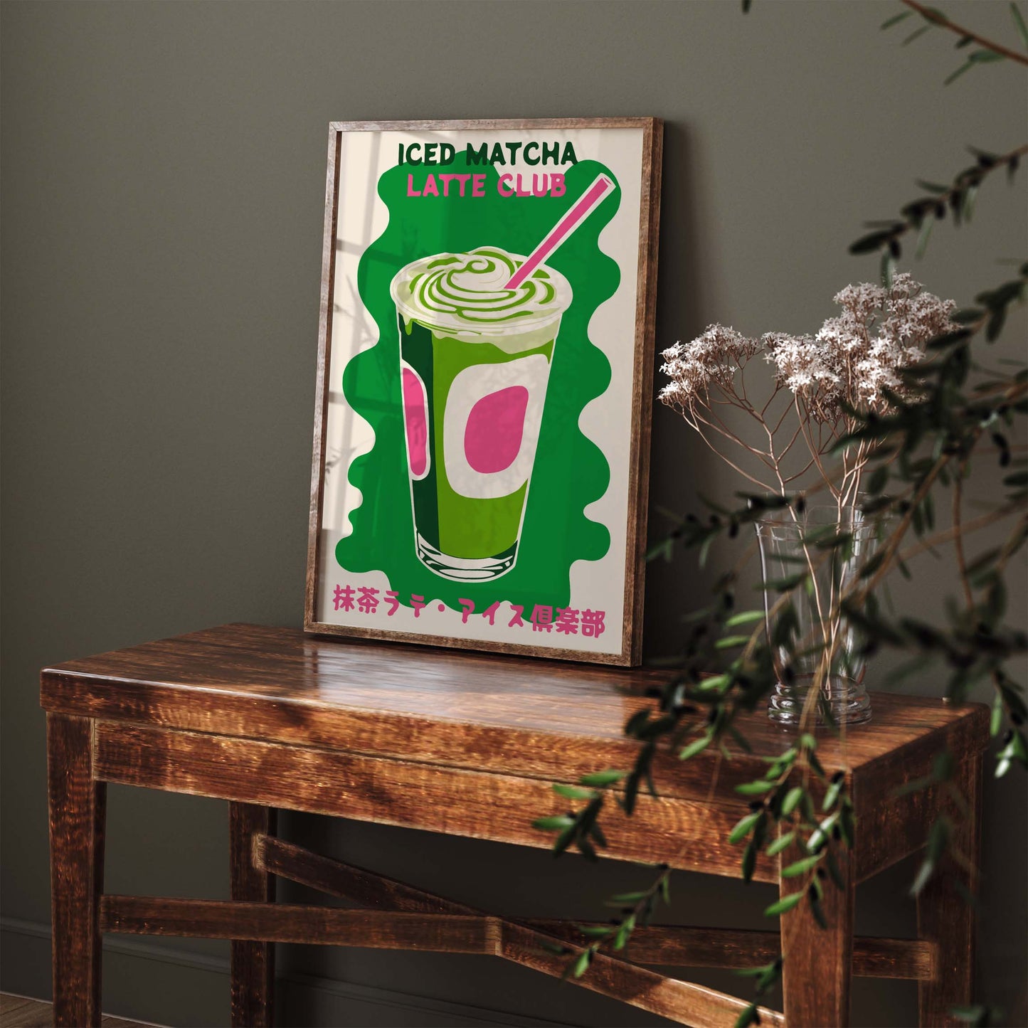 Matcha Latte Wall Art Print