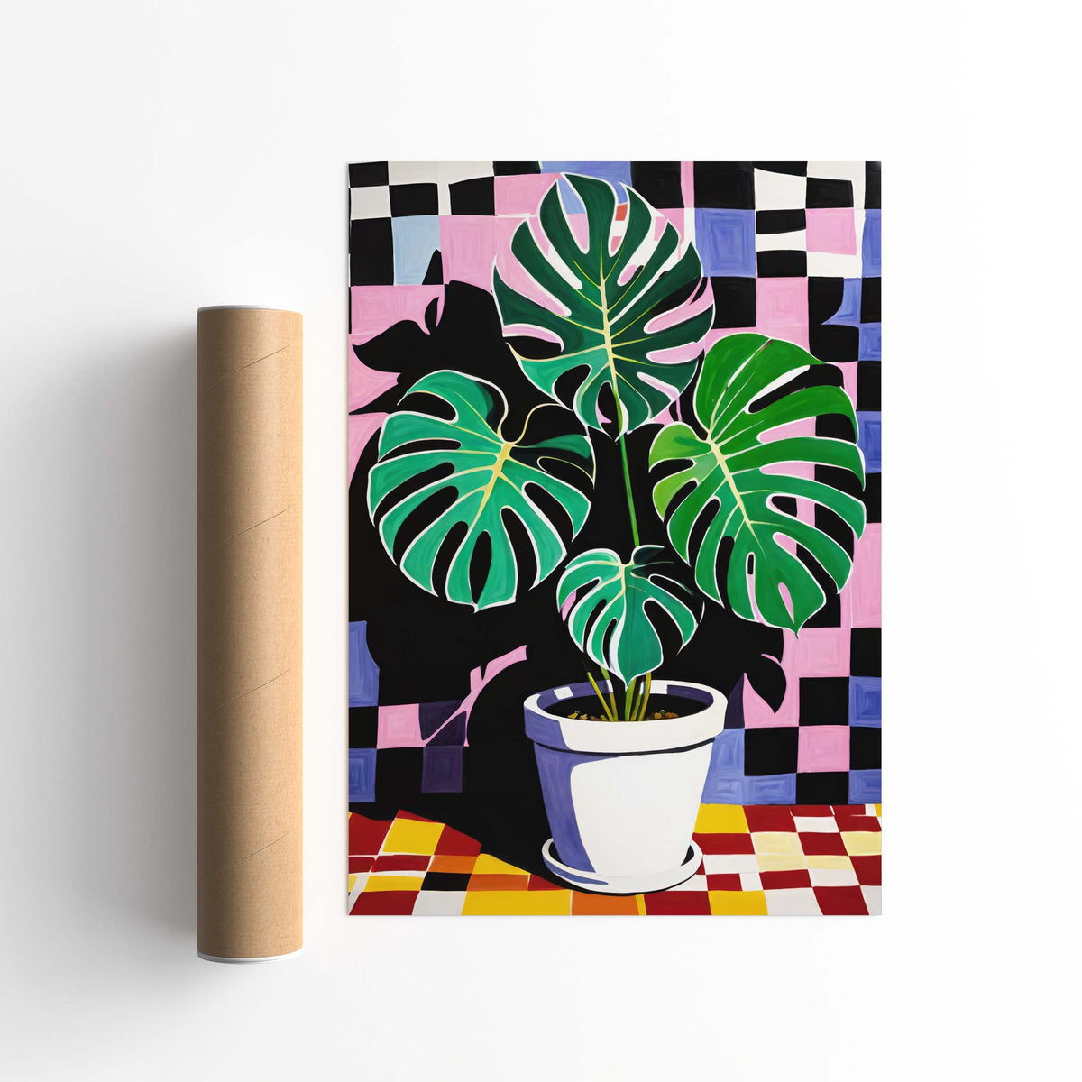 Monstera Tropical Plant Botanical Wall Art Print