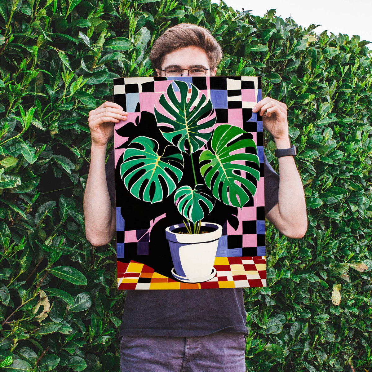 Monstera Tropical Plant Botanical Wall Art Print