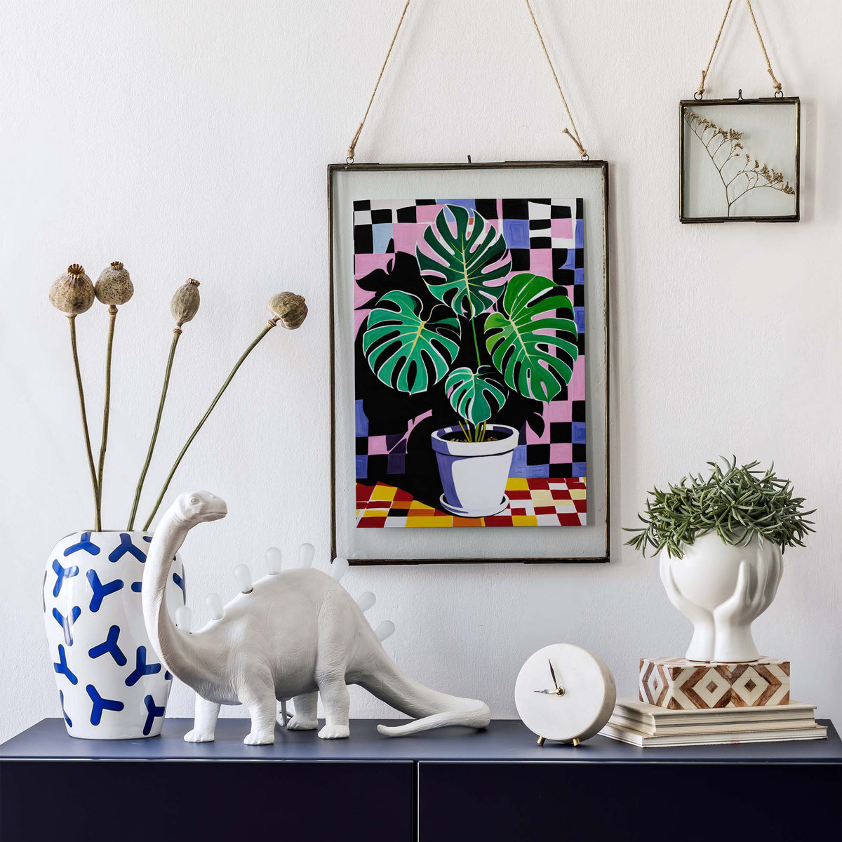 Monstera Tropical Plant Botanical Wall Art Print