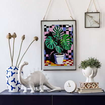 Monstera Tropical Plant Botanical Wall Art Print