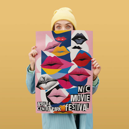 NYC Movie Festival Poster Wall Art