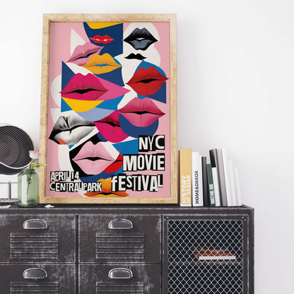 NYC Movie Festival Poster Wall Art