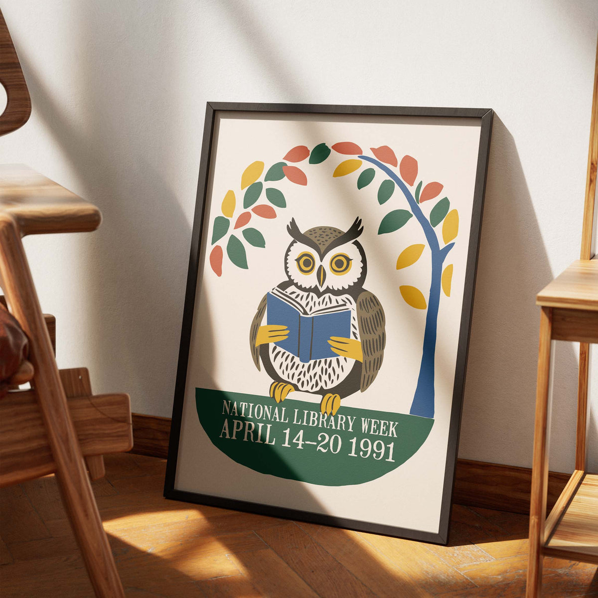 National Library Owl Poster