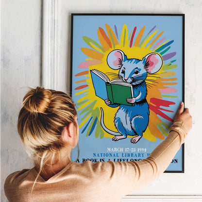 National Library Week Book Lover Poster Print