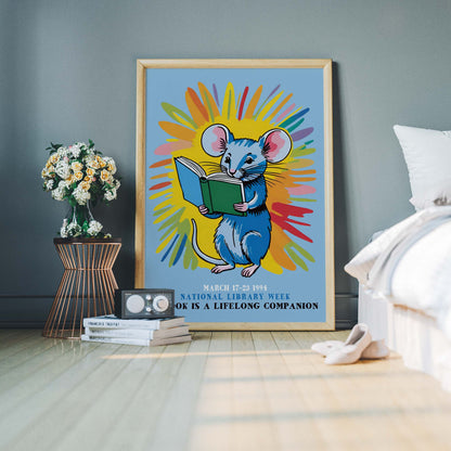 National Library Week Book Lover Poster Print