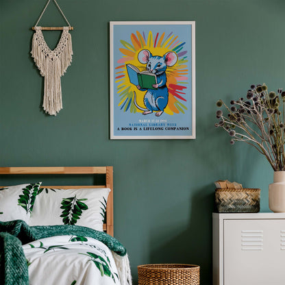 National Library Week Book Lover Poster Print