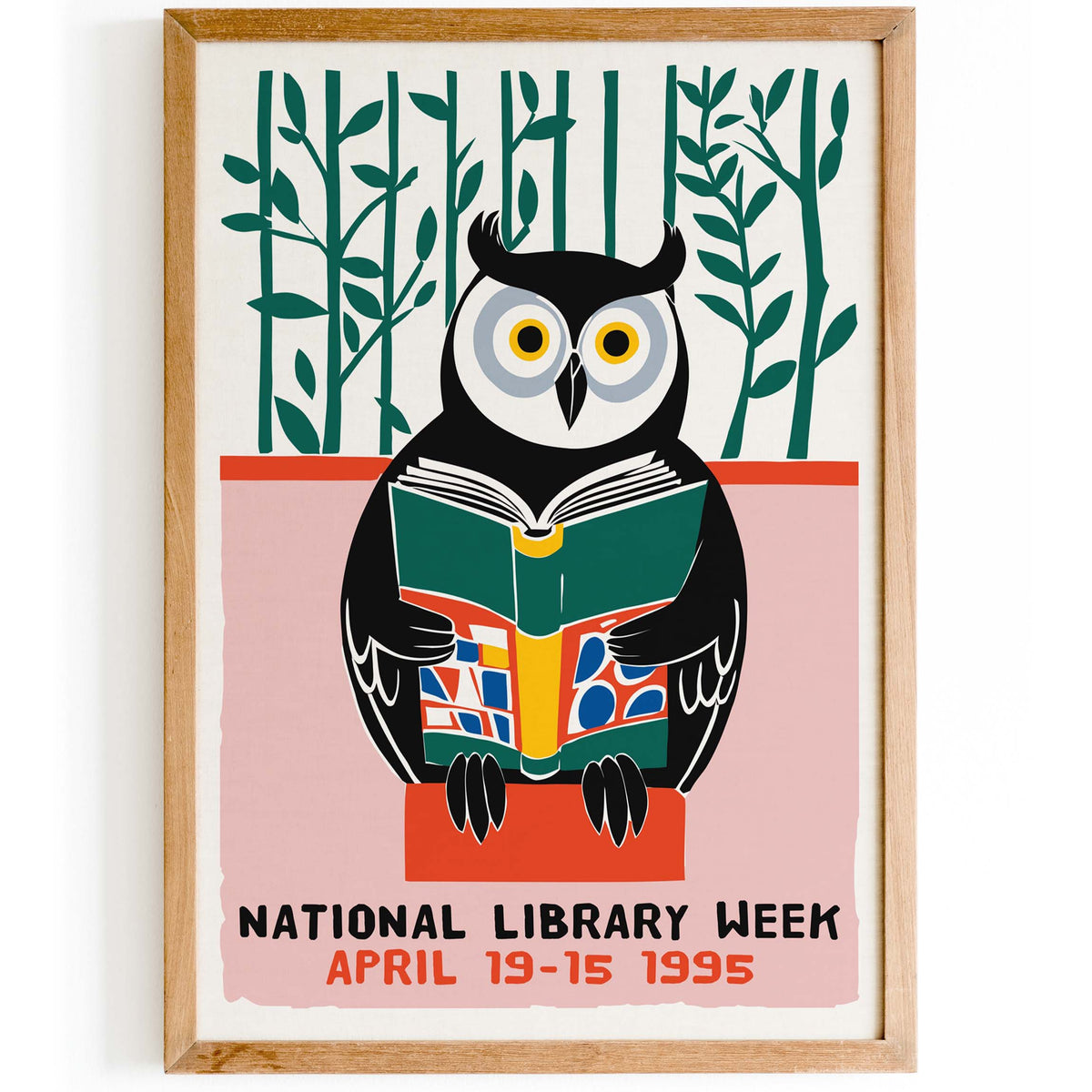National Library Week Owl Poster