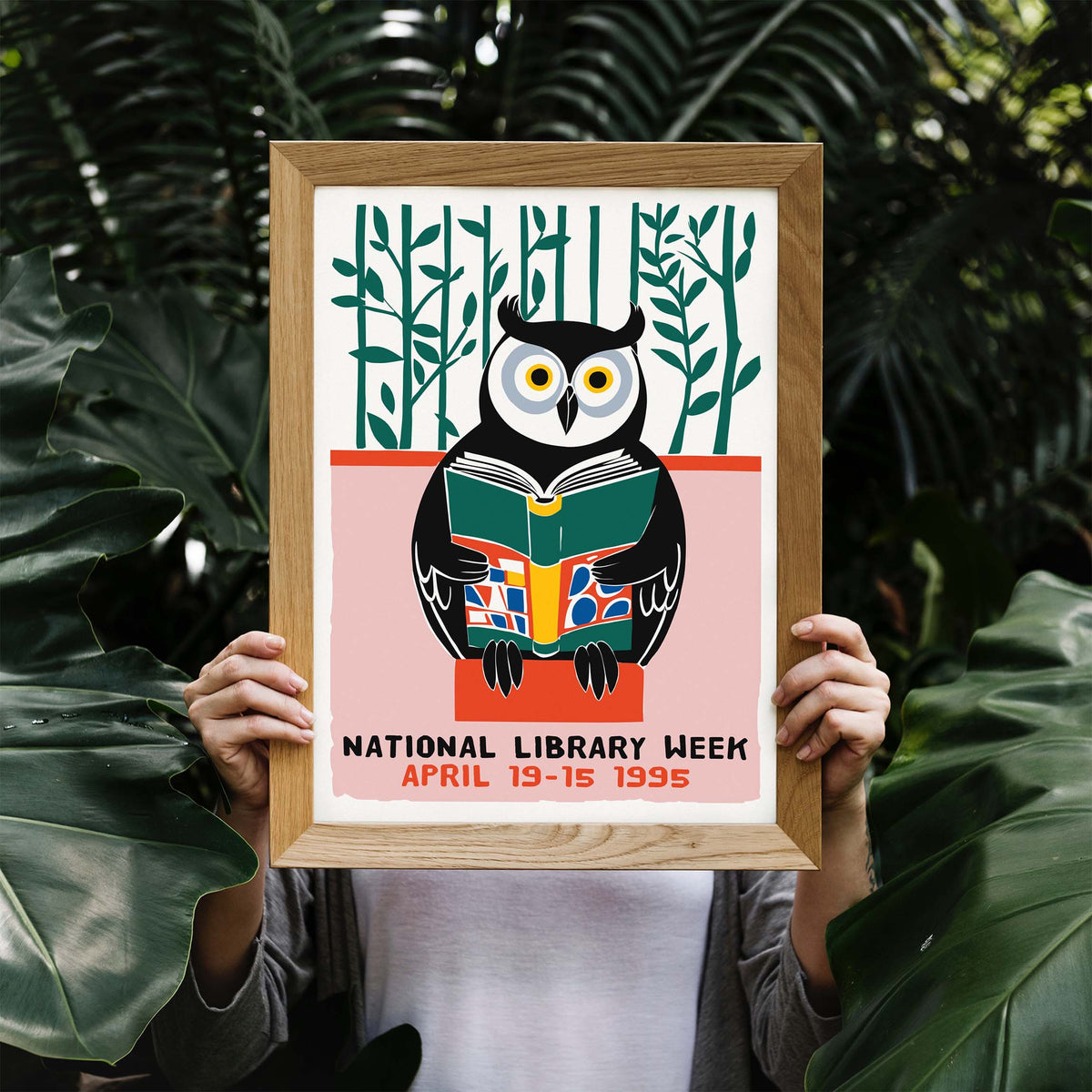 National Library Week Owl Poster