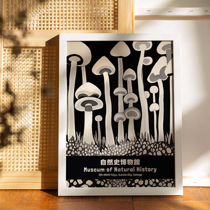 Natural History Mushroom Poster