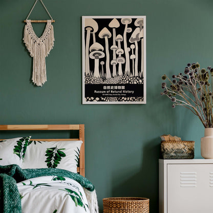 Natural History Mushroom Poster