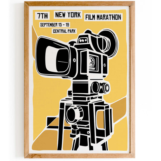 New York Film Marathon Poster Print