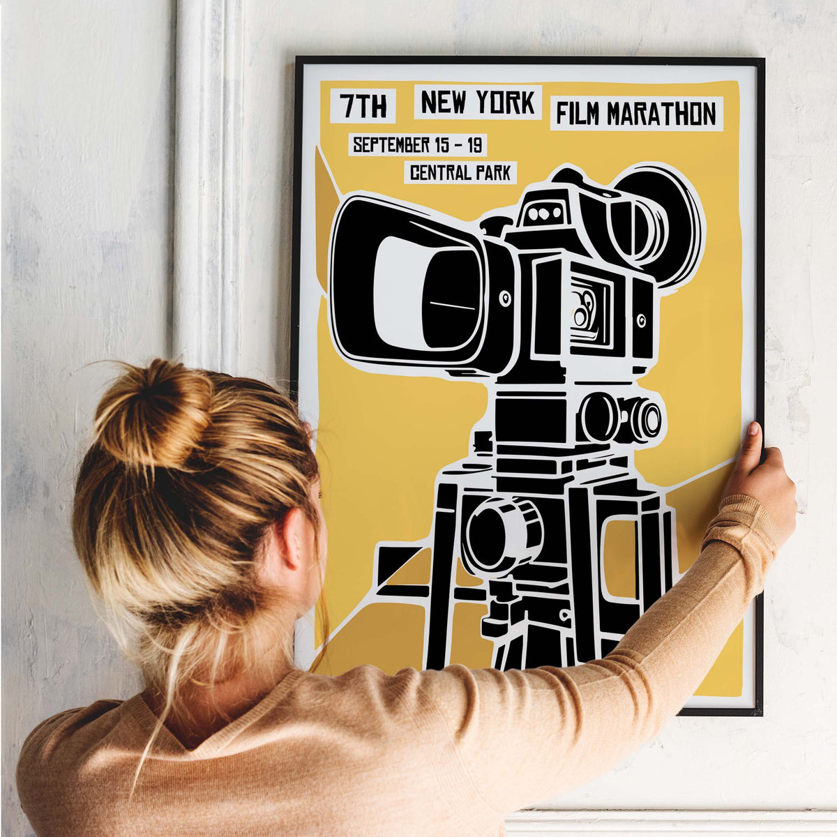 New York Film Marathon Poster Print
