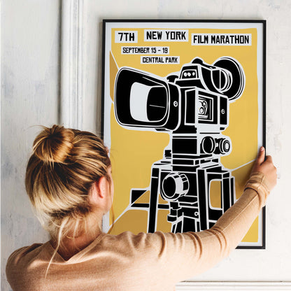 New York Film Marathon Poster Print