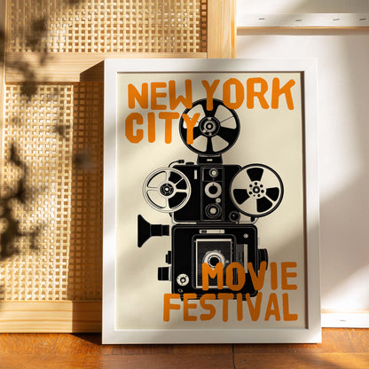 New York Movie Festival Poster Print