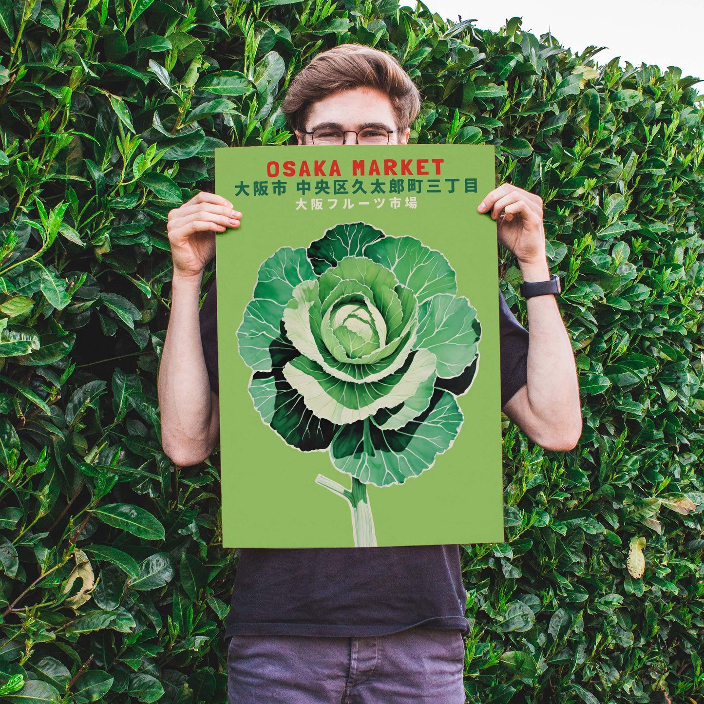 Osaka Market Cabbage Print