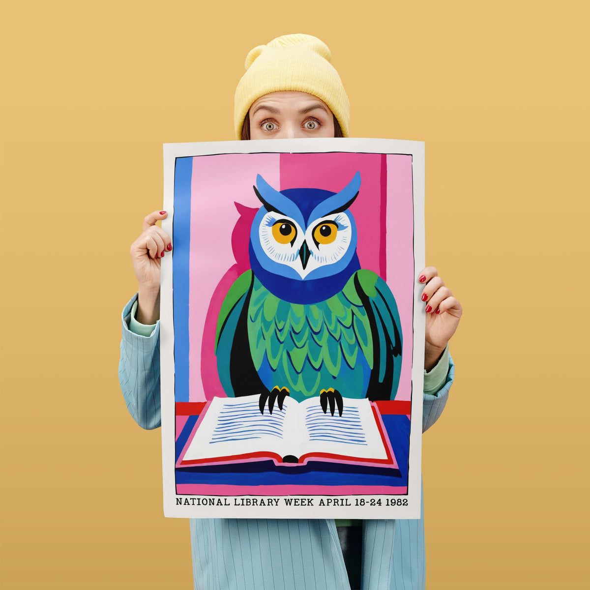 Owl Library Week Reading Wall Art