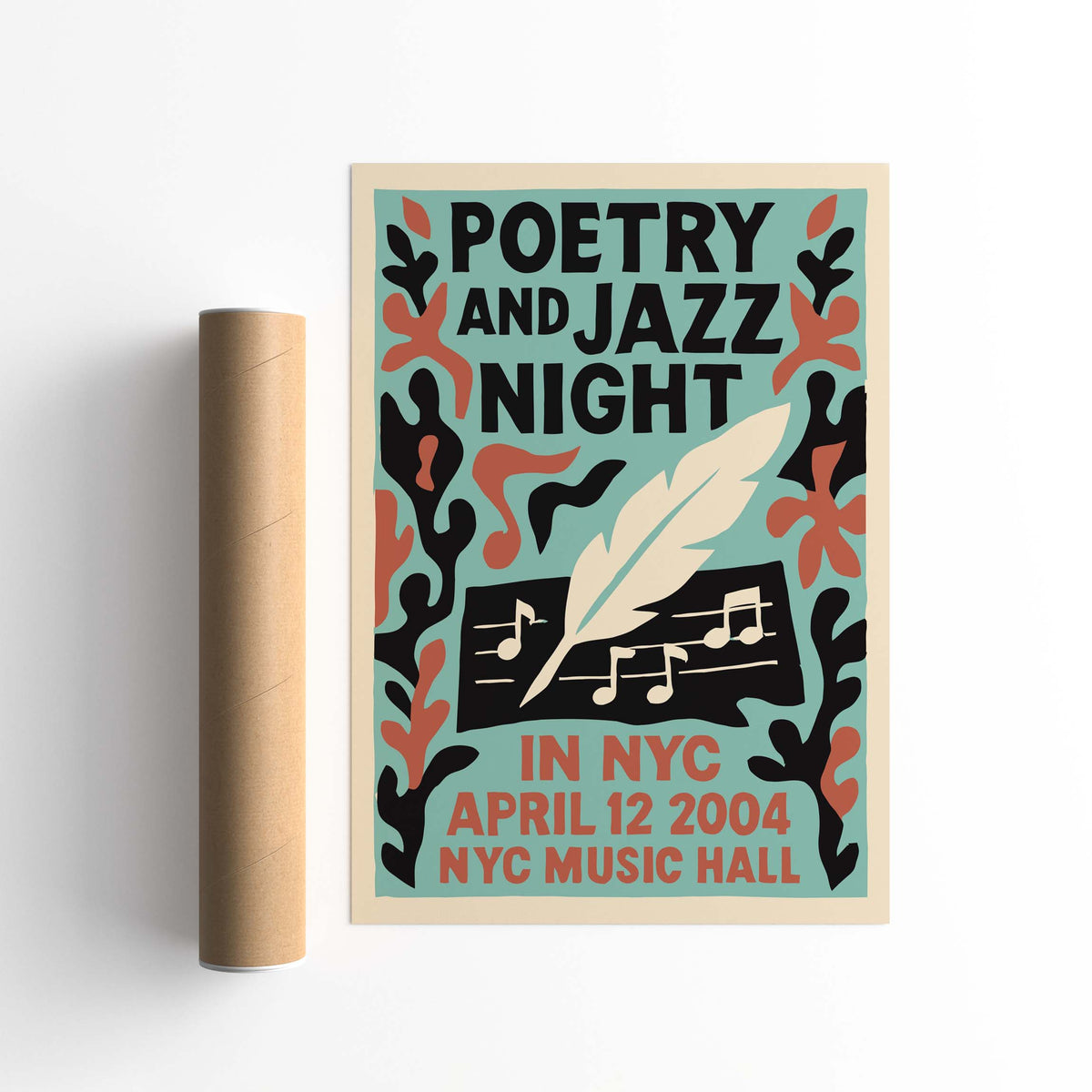Poetry Jazz Night NYC Wall Art Print