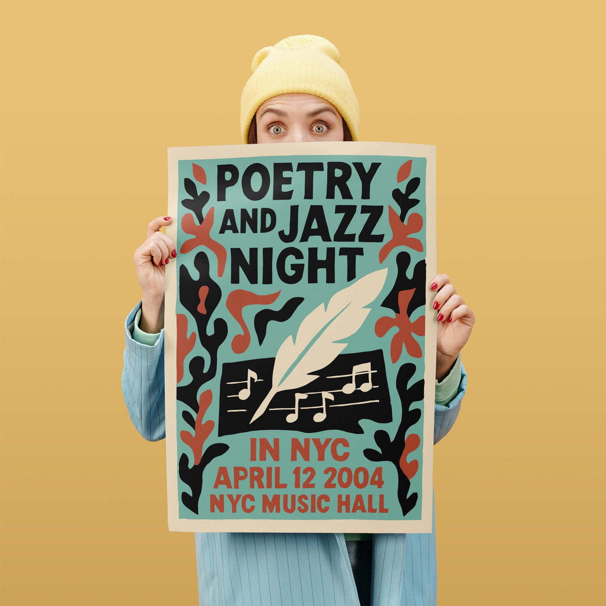 Poetry Jazz Night NYC Wall Art Print