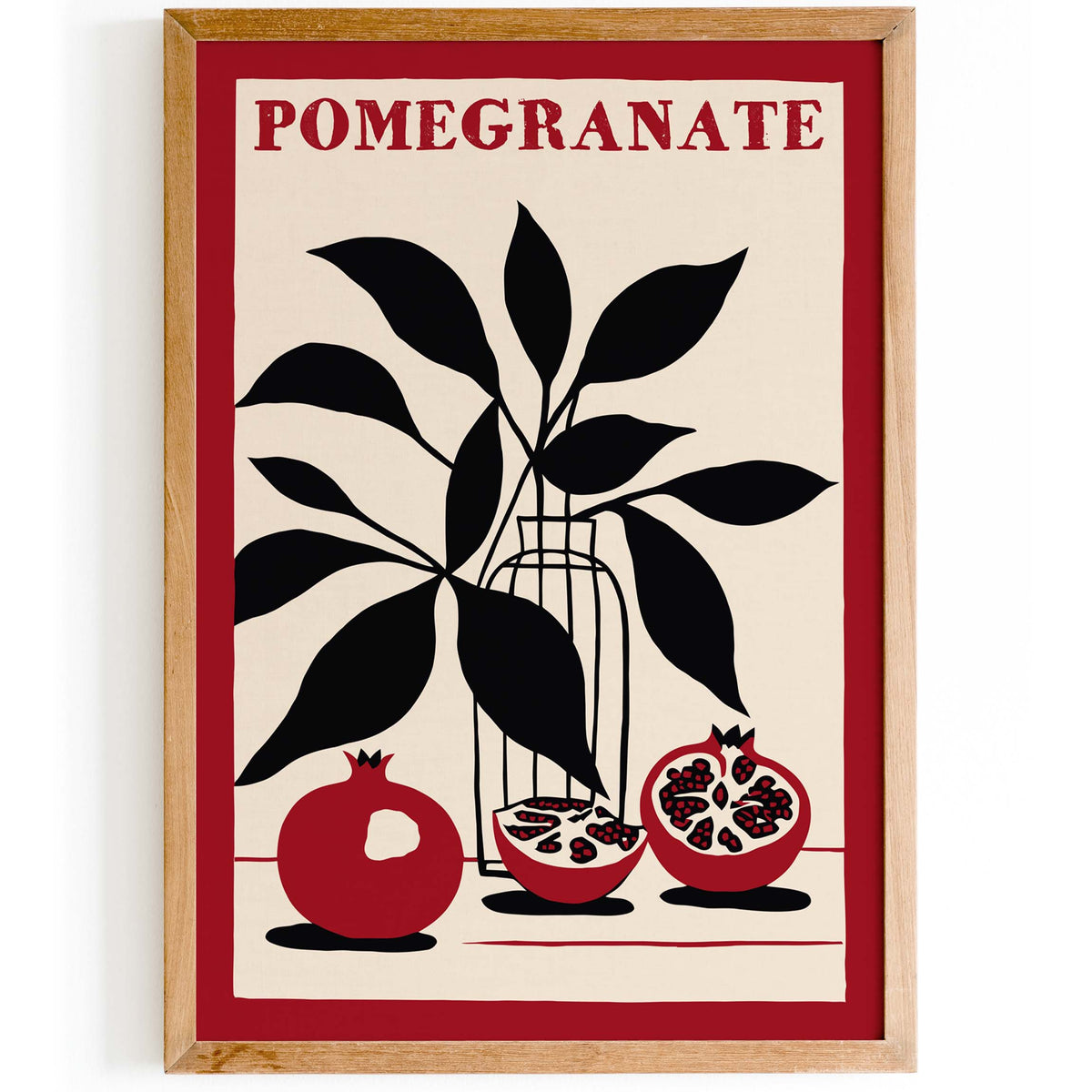 Pomegranate Botanical Poster