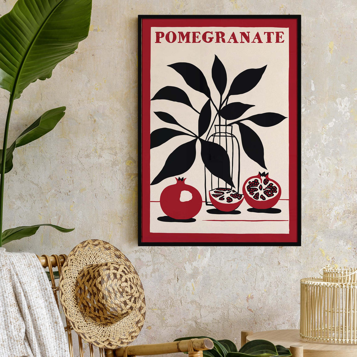 Pomegranate Botanical Poster