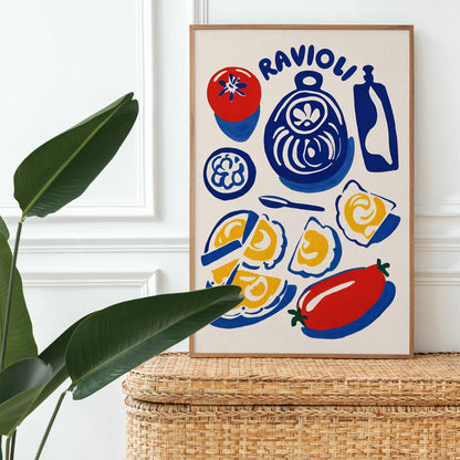 Ravioli Italian Food Poster Print