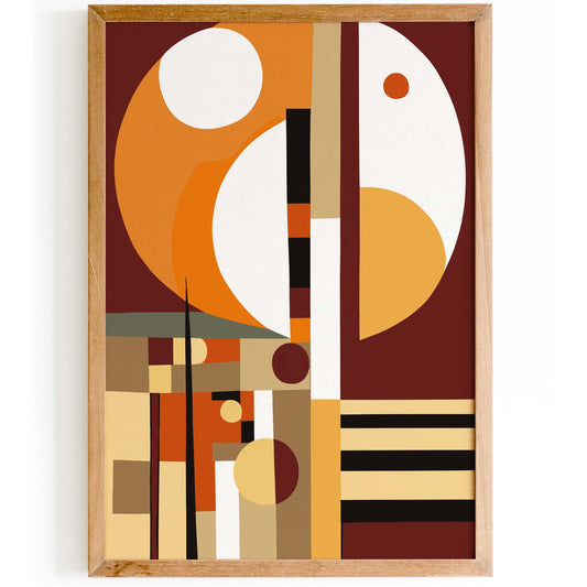Retro Geometric Abstract Boho Wall Art
