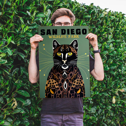 San Diego Leopard Poster