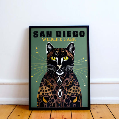 San Diego Leopard Poster
