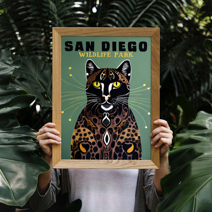 San Diego Leopard Poster