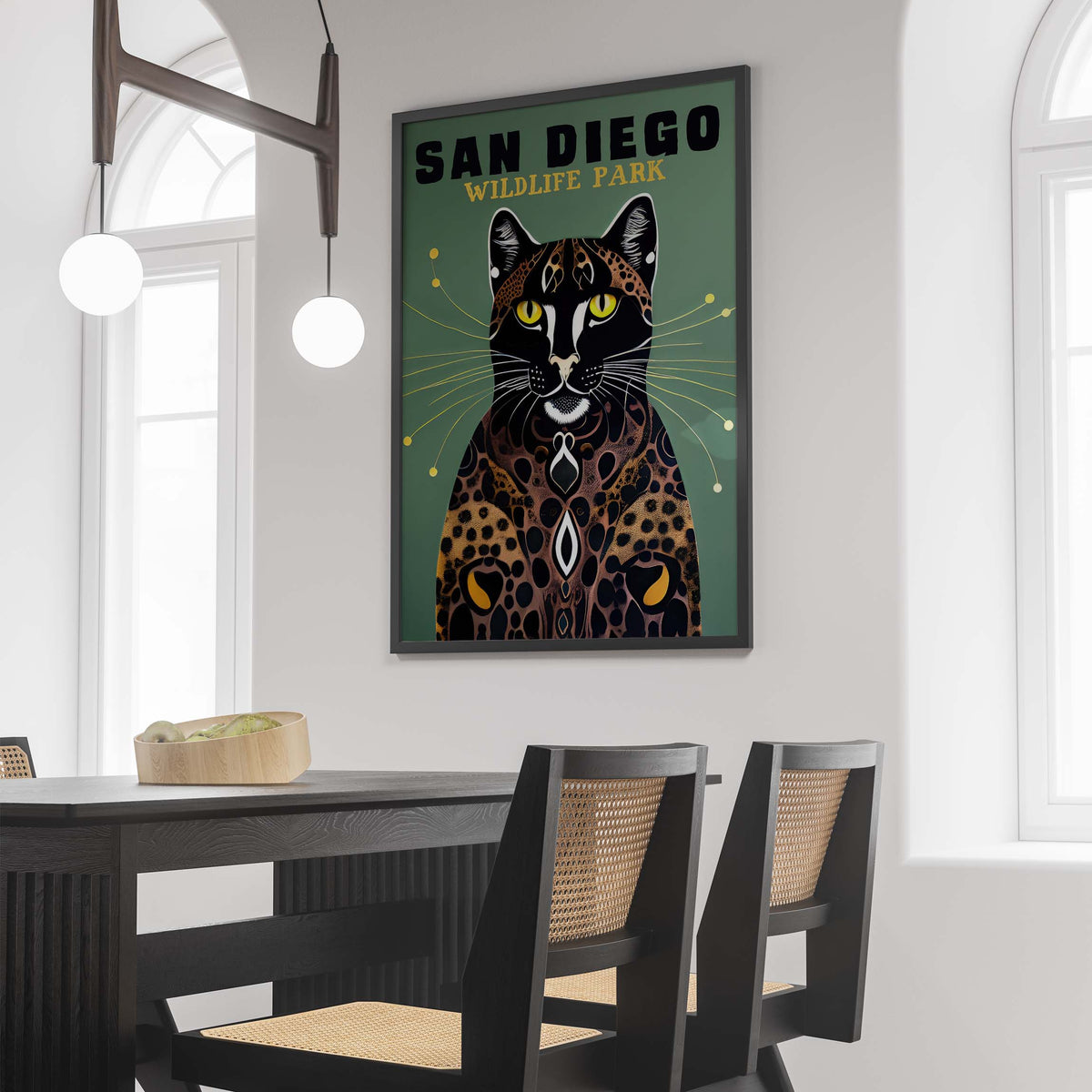 San Diego Leopard Poster