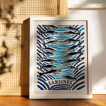 Sardines Ocean Fish Print