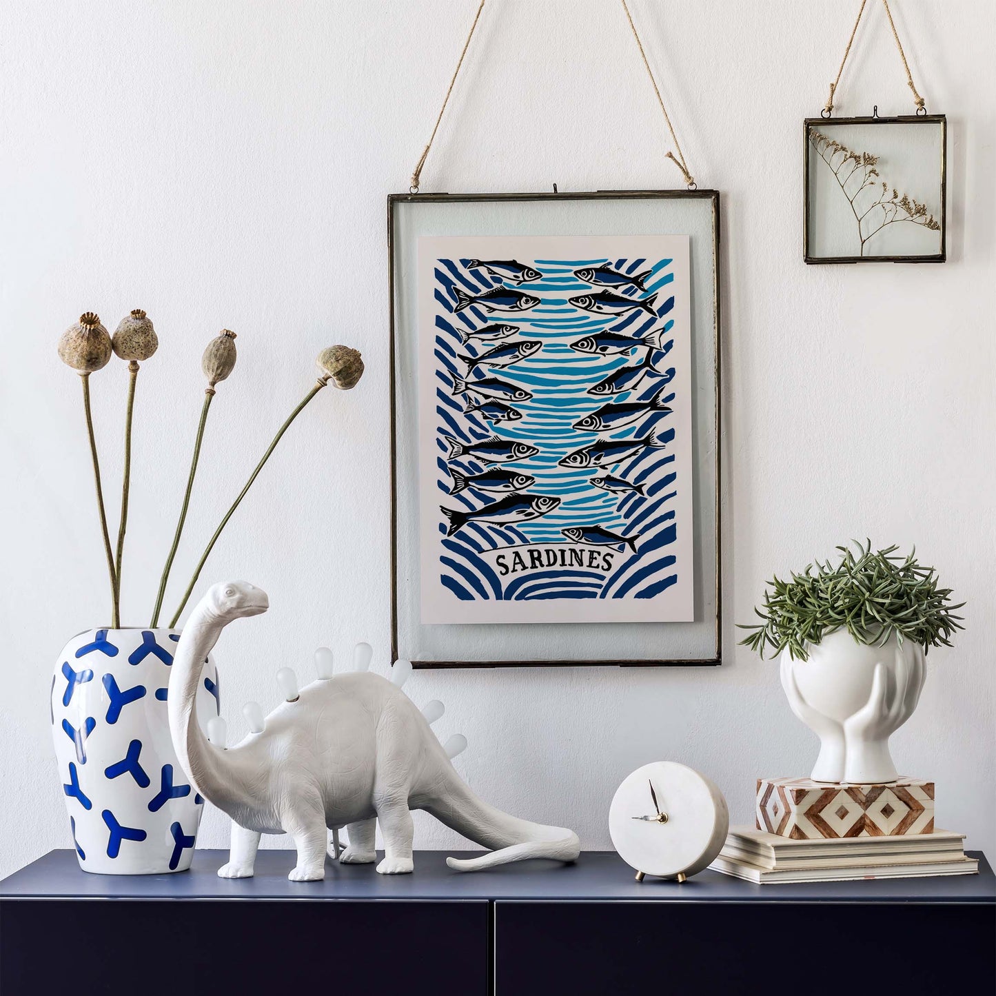 Sardines Ocean Fish Print