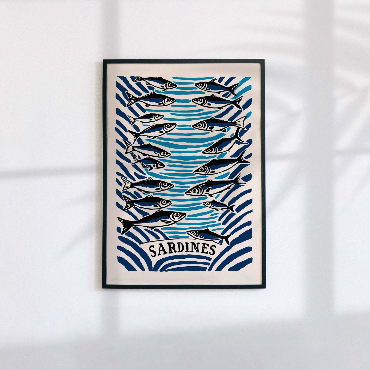 Sardines Ocean Fish Print