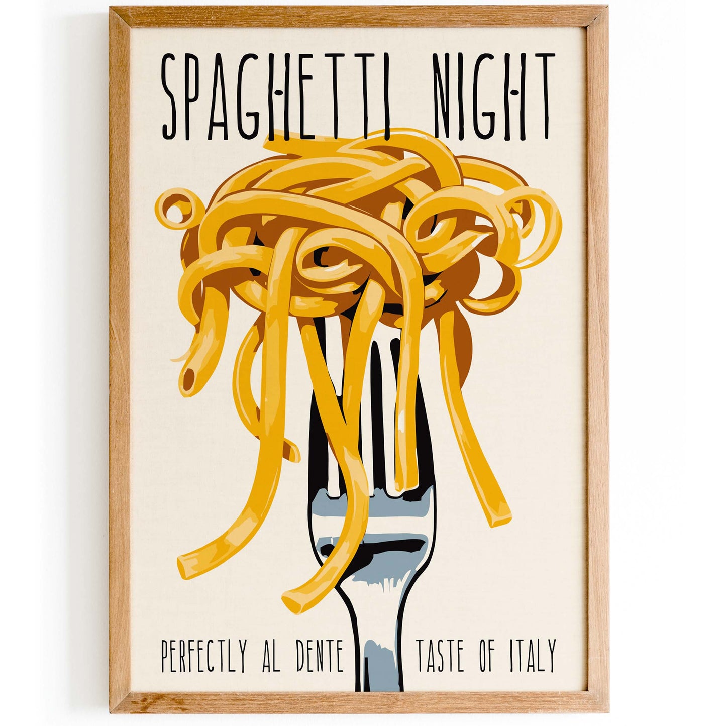 Spaghetti Kitchen Wall Art Print