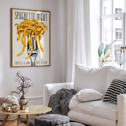 Spaghetti Kitchen Wall Art Print