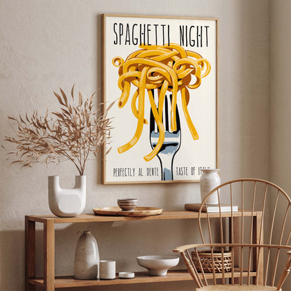 Spaghetti Kitchen Wall Art Print