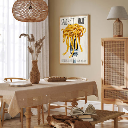 Spaghetti Kitchen Wall Art Print