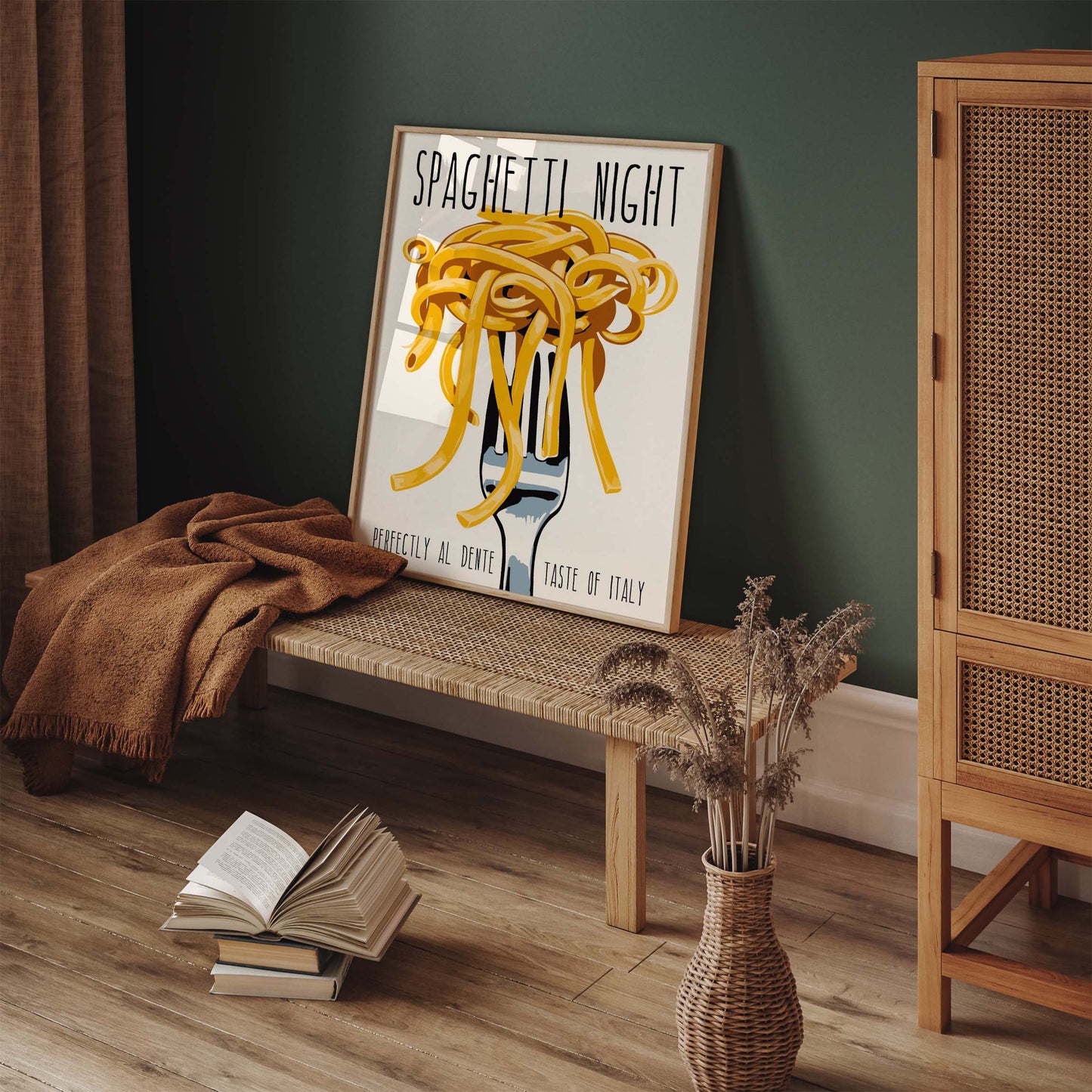 Spaghetti Kitchen Wall Art Print