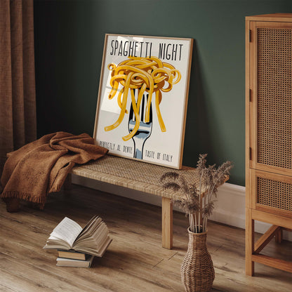 Spaghetti Kitchen Wall Art Print