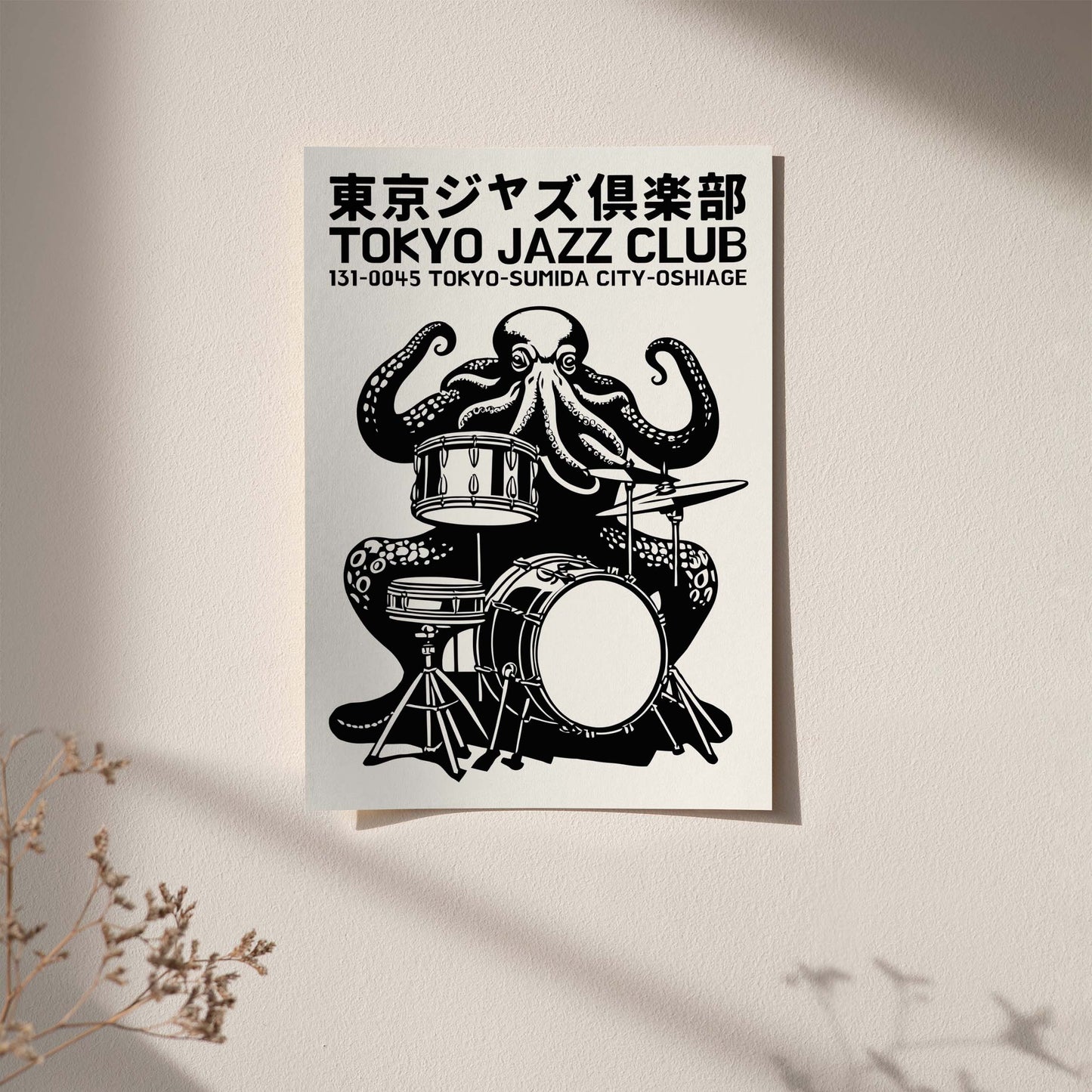 Tokyo Jazz Club Octopus Print